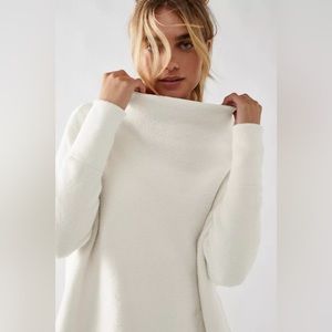 NWT Free People Ottoman Slouchy Tunic XS ECRU